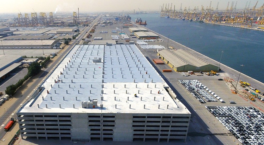 The Jebel Ali Automotive car park